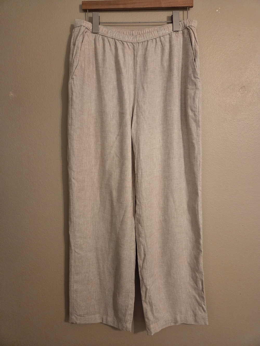 Abercrombie & Fitch Light Beige Wide Leg Pants
